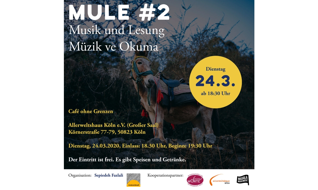 ABGESAGT! MULE#2 Musik und Lesung beim Café ohne Grenzen