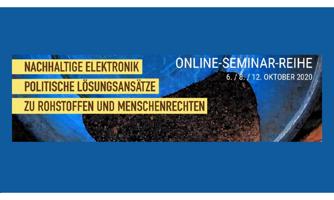 Online-Seminar-Reihe: Nachhaltige Elektronik – Politische Lösungsansätze