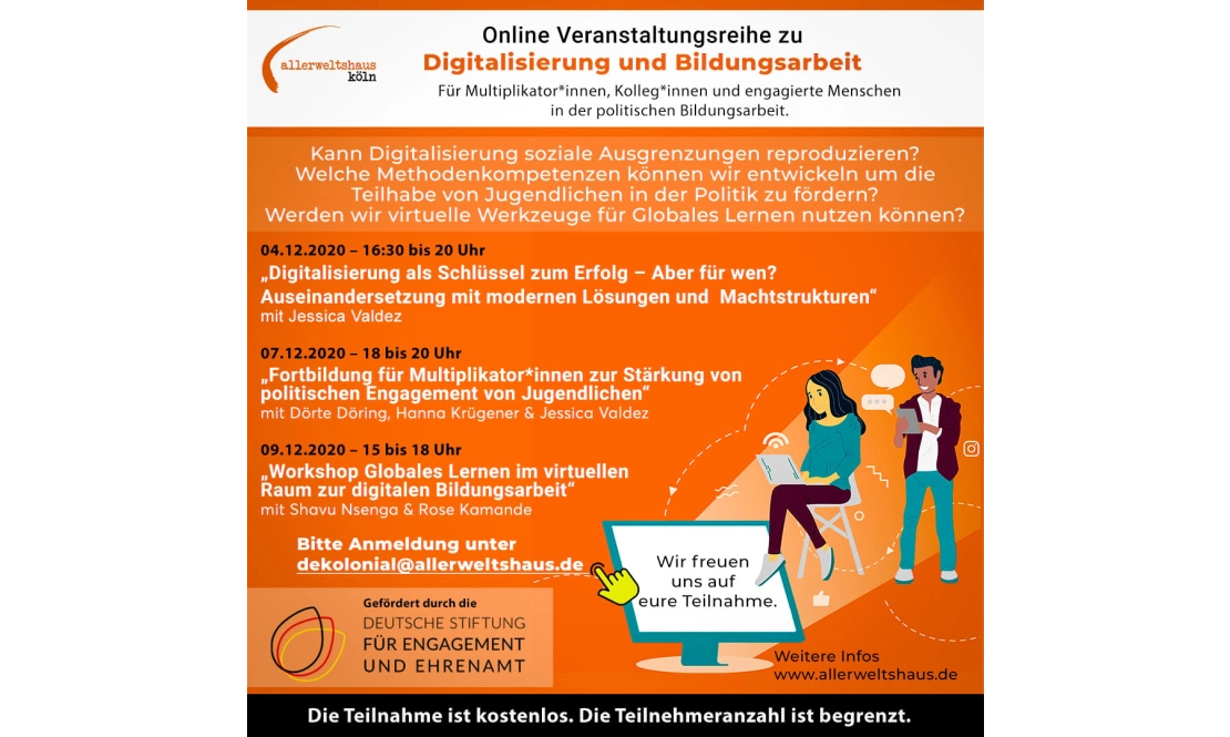 Online-Veranstaltungsreihe „Digitalisierung und Bildungsarbeit“