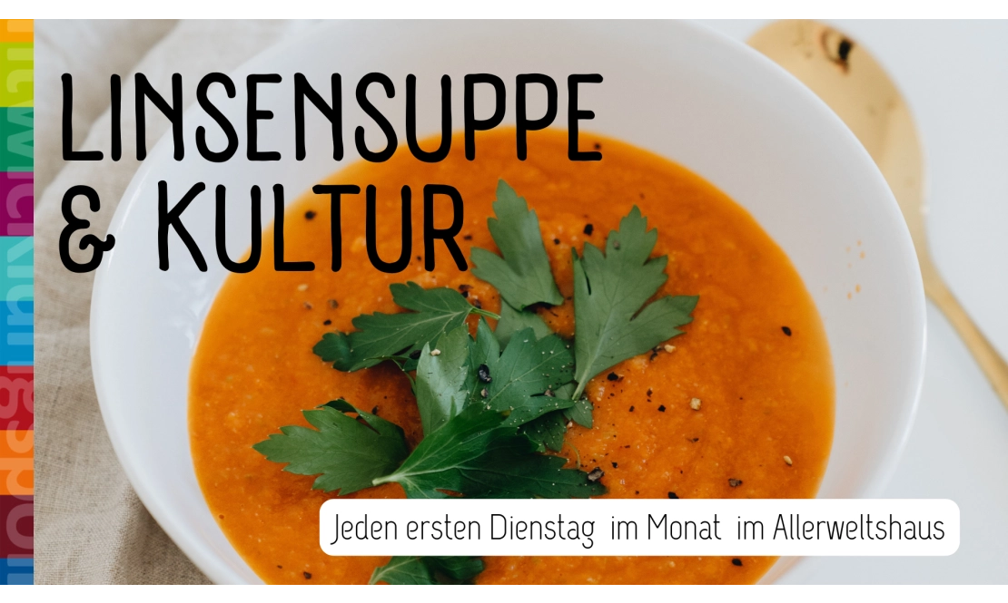 ﻿Linsensuppe und Kultur -  Diesmal: LESUNG Flüchtlingscafe von Nahid Fallahi