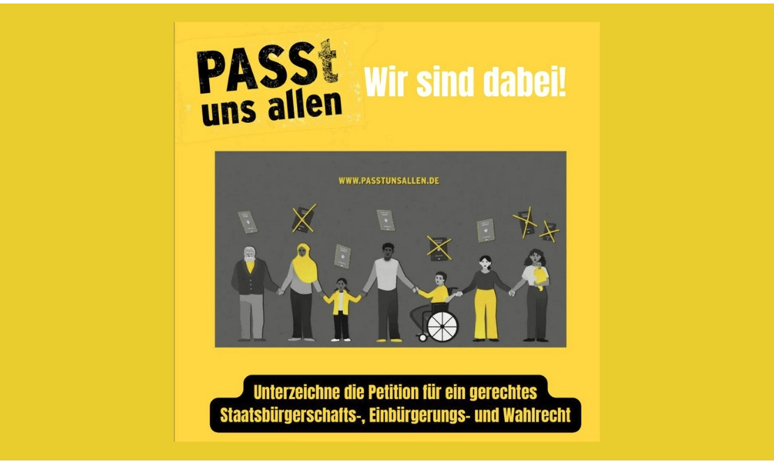 Wir fordern Wahlrecht für alle <br> – Pass(t) uns allen!