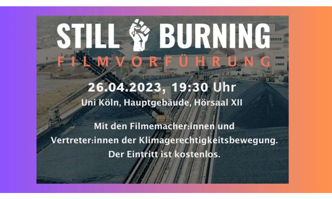 FILMVORFÜHRUNG: STILL BURNING