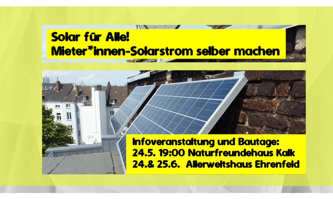 Solarstrom-Kampagne -  Infoabend