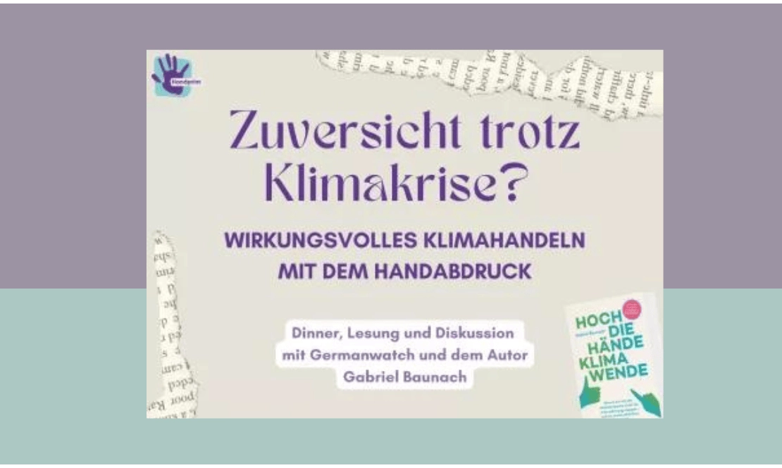 Zuversicht trotz Klimakrise? Wirkungsvolles Klimahandeln mit dem Handabdruck