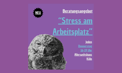 Beratungsangebot Stress am Arbeitsplatz