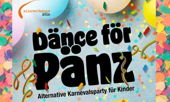 Dänce för Pänz  <br> Alternative Karnevalsparty für Kinder