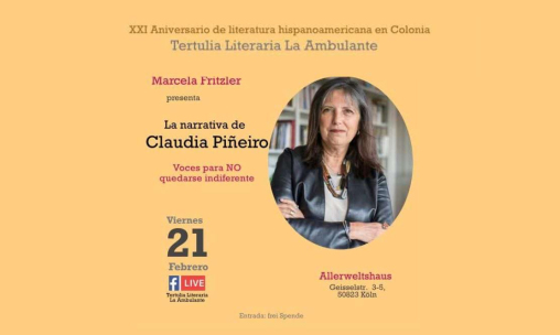 Marcela Fritzler ﻿presenta <br> ﻿La narrativa de Claudia Piñeiro