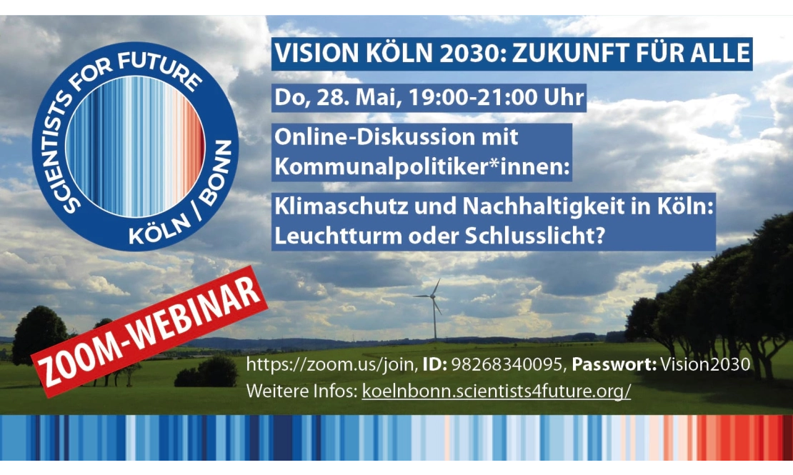 Online-Diskussionsrunde: Vision Köln 2030: Zukunft für alle