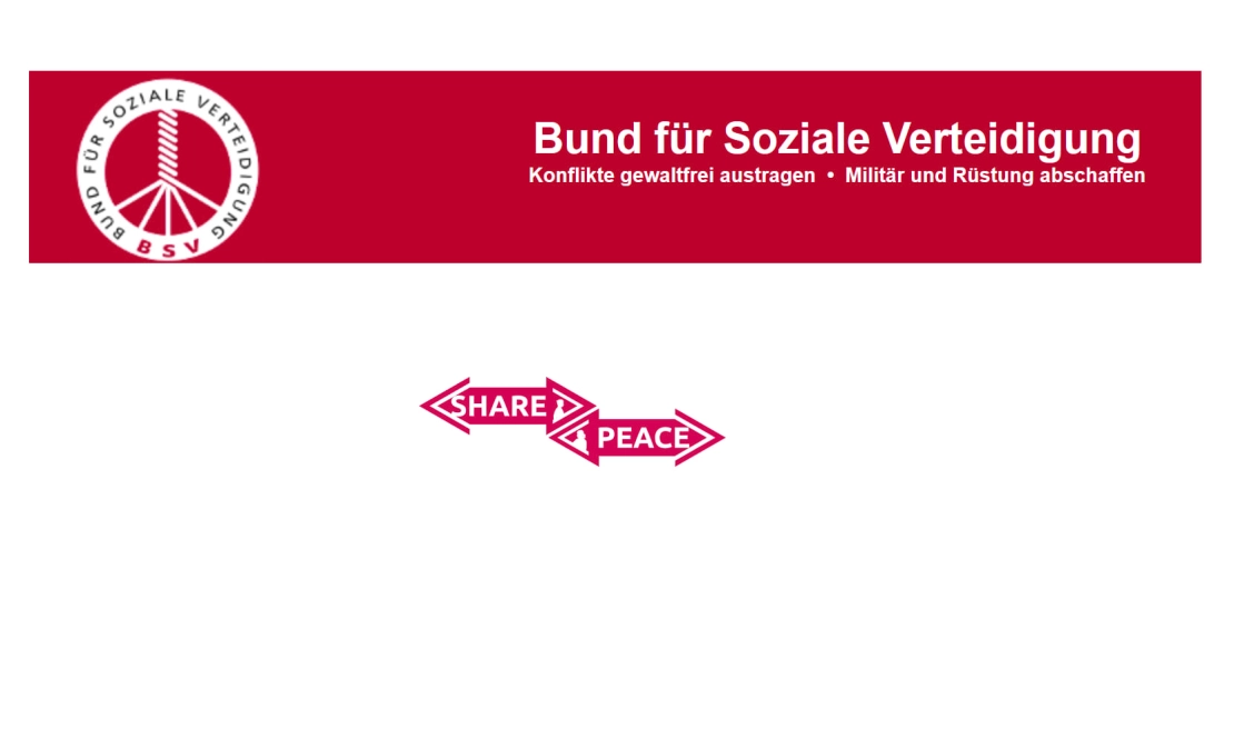 Webinare vom Bund für Soziale Verteidigung