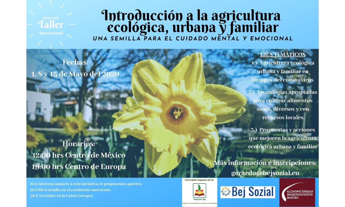 Introducción a la agricultura ecológica, urbana y familiar